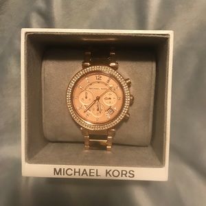 Michael Kors Rose Gold Tortoise Shell Watch